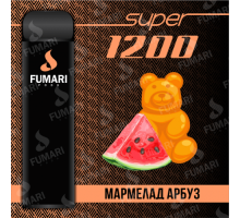 Электронная сигарета Фумари Подс Супер 1200 затяжек Мармелад Арбуз (Fumari Pods 1500 Super Jelly Watermelon)
